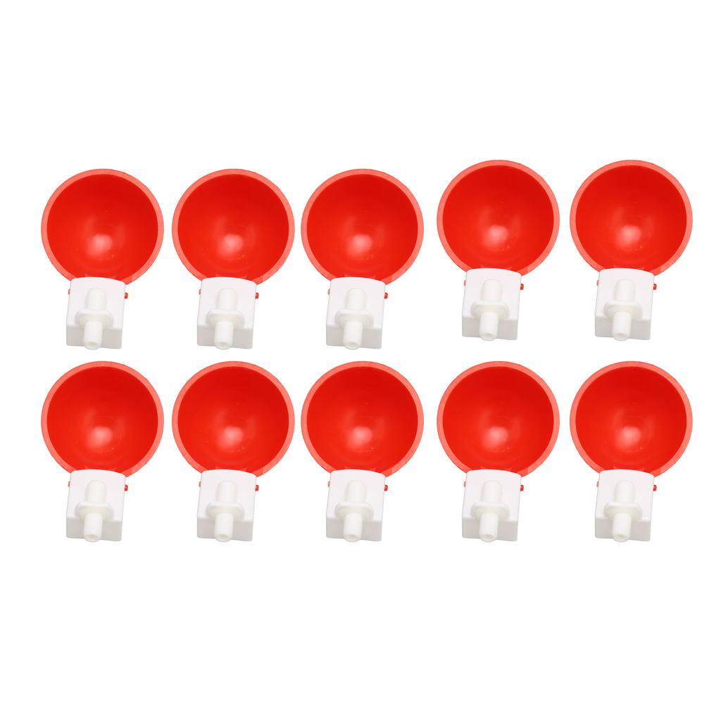 10pcs Chicken Waterers Small Automatic Poultry Watering Feeder Cups for Chickens Ducks Geese