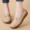 Women Black Moccasins Driving Shoes Flats Casual Nurse Loafers Khaki Minimalist Maternity Office Shoes Large Size