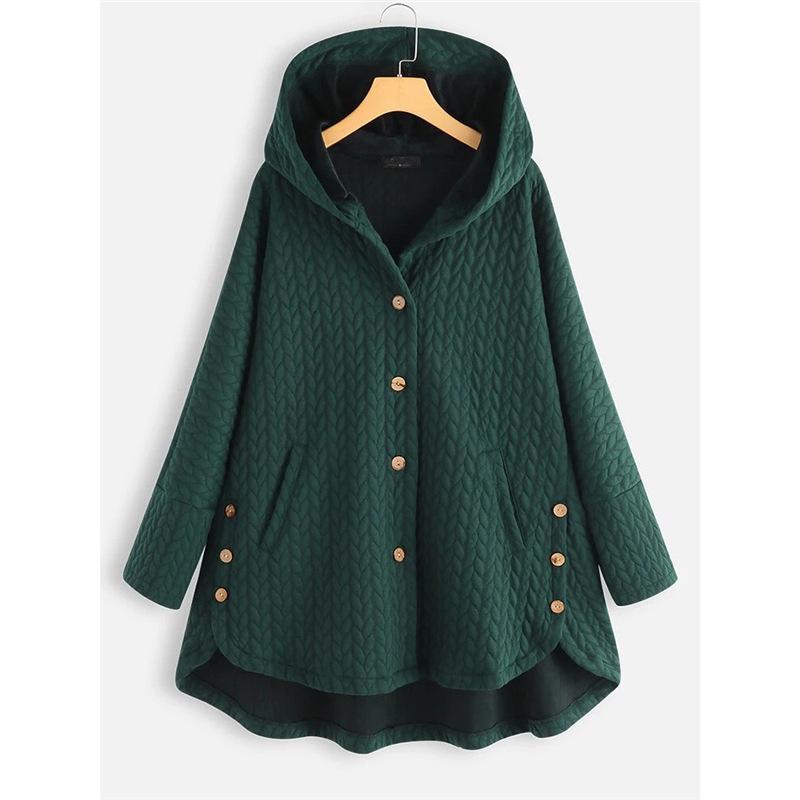 Women Jackets Korean Loose Big Size Coat Female Mid Length Hooded Spring Autumn Tops Outewear