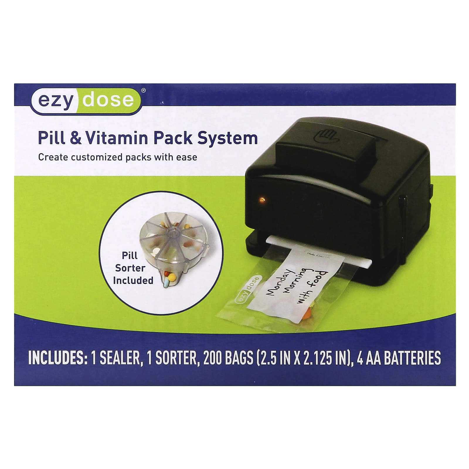 

Pill & Vitamin Pack System, 1 Set