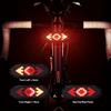 LED-Fahrradrücklicht mit Links-Rechts-Blinkern Pfostenmontiertes hinteres Fahrradlicht Geeignet für Mountainbike mit 5 Modi