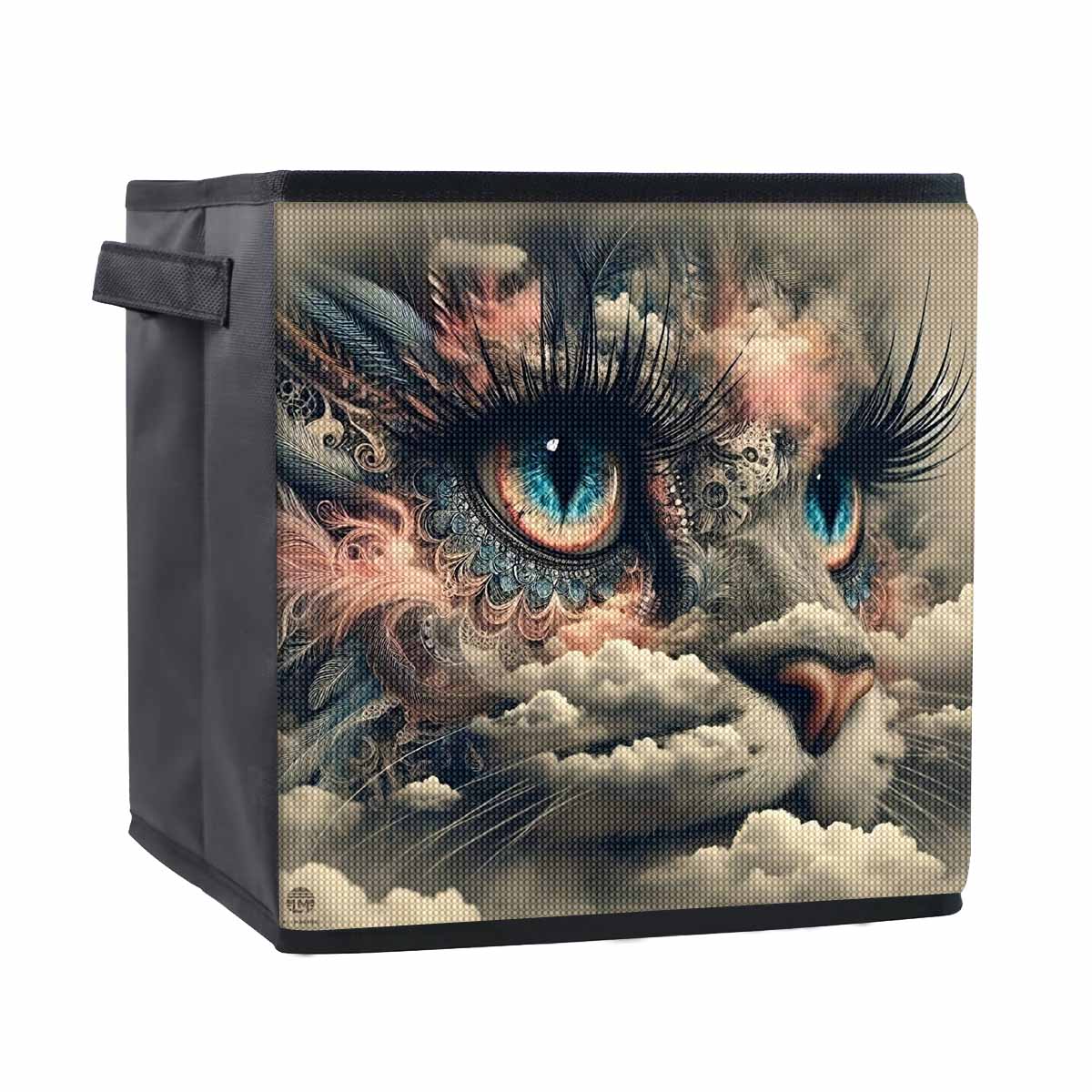 

Корзина для хранения алмазной мозаики «Кошачьи глаза 5D» с полной круглой выкладкой, наборы для вышивания крестом, домашний декор 25cmx25cm