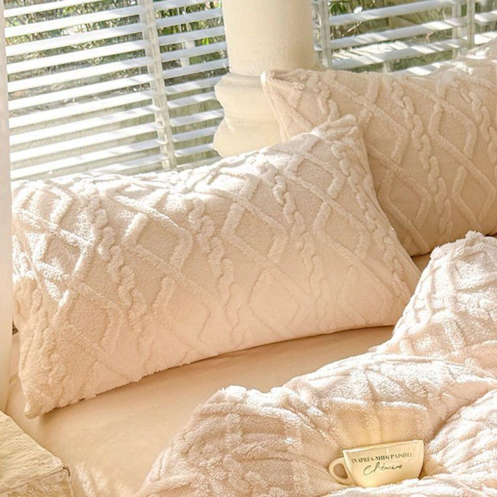 2 Stück Rechteck Kissenbezug Hautfreundlicher Kissenbezug Bettwäsche Milchfleece Kissenbezug Mädchen