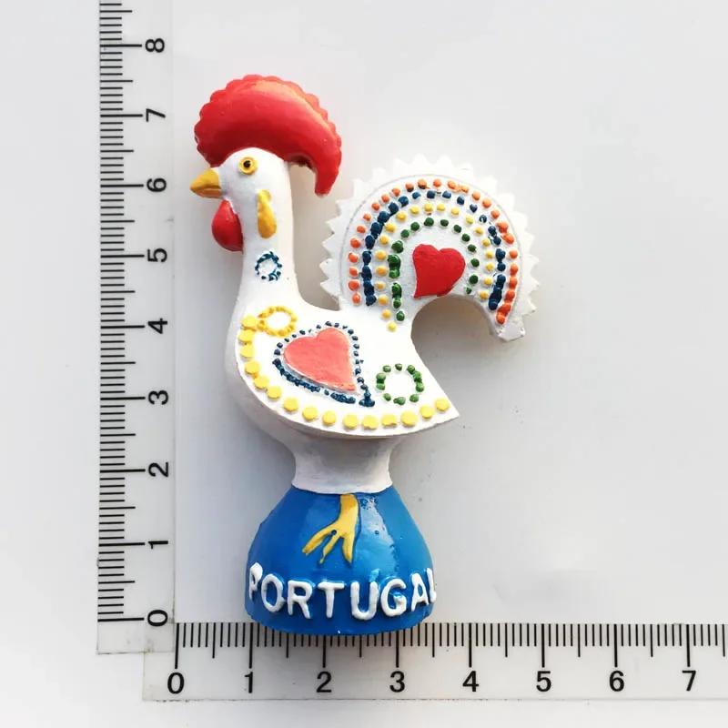 Portugal Lisbon Fridge Magnets Tourist Souvenir Resin Magnetic Refrigerator Stickers Home Decor Collection Gifts for Friends