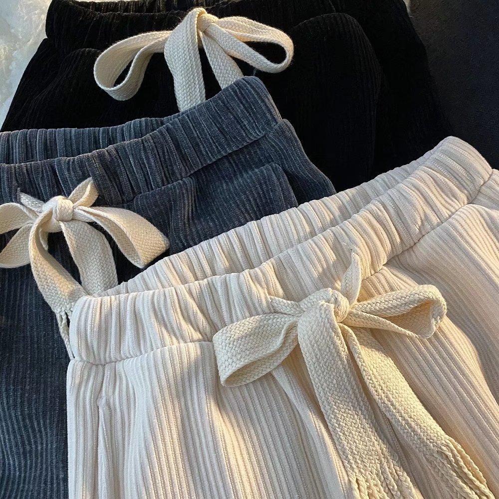 Chao Lun Bu Chao brand sweatpants corduroy loose straight casual pants men's high street wide-leg pants