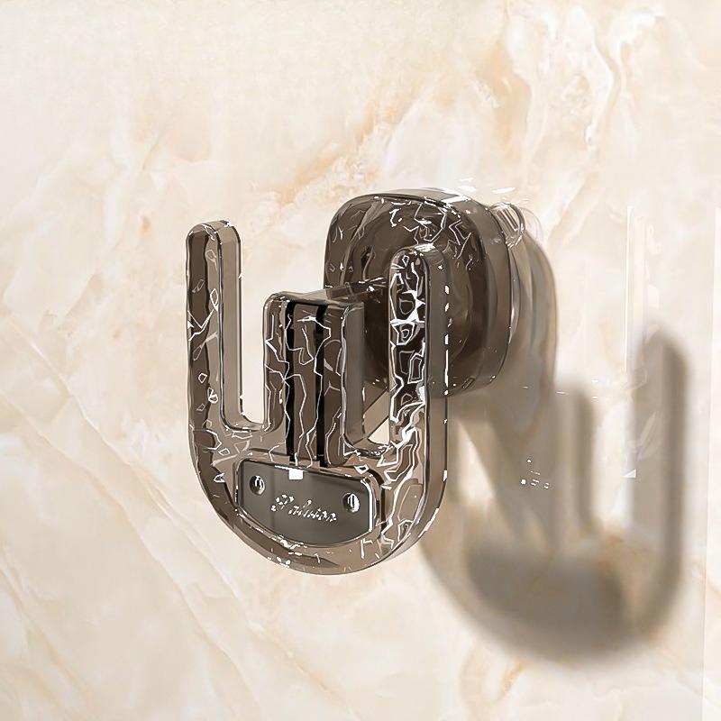 

Suction Cup Slipper Rack, Bathroom No Need for Drilling, Toilet Hook, Wall-mounted Shoe Storage, Draining Rack 1pc сірий