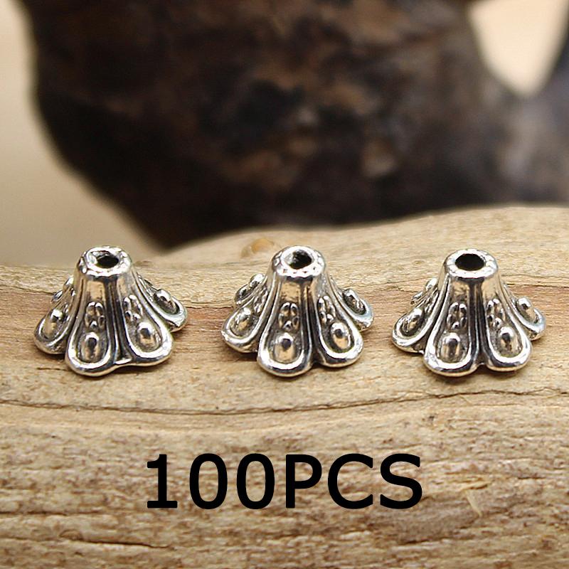 

WTEMPO Retro Morning Glory Shaped Jewelry Supplies Creative DIY Handicraft Making Accessories Fashion Elegant Bracelets Necklaces Decorations 100pcs золотой