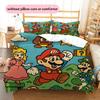 Mario Retro Comic Duvet Cover & Pillowcases, Mario Fan Bedroom Bedding, Perfect Gift.chl