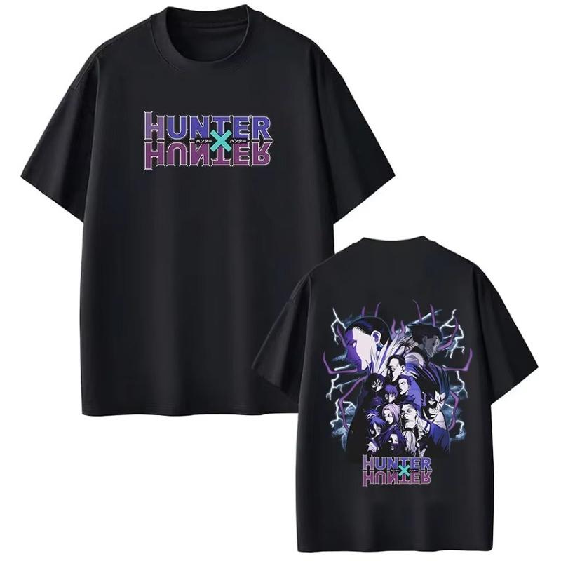 Anime Hunter X Hunter T Shirt Spider Phantom Troupe Member Manga Short Sleeve Tshirt Men Women Cotton Casual Loose Tshirts