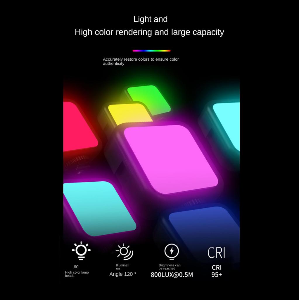 Mini Professional Portable Fill Light, RGB Full Color, Available In Many Occasions