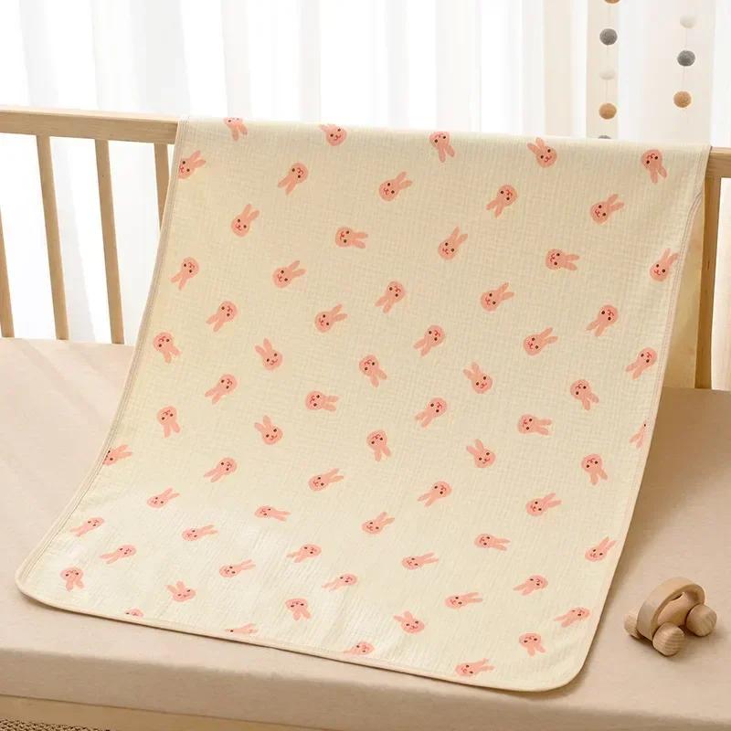 Waterproof Washable Mattress Urine Mat for Baby Toddlers Cute Cartoon Bed Protector Diaper Bedding Breathable Urine Pads Cloth