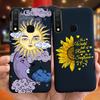 For Vivo Y19 2019 Case Cute Beautifly Flower Butterlfy Phone Cover For Vivo Y19 Y 19 1915 Black Silicone Soft TPU Case Bumper