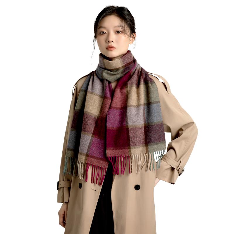 Women's 2025 New Classic Wool Plaid Scarf & Shawl