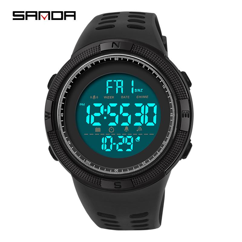 Sanda Ceas Sport Multifuncțional Luminos Impermeabil pentru Bărbați