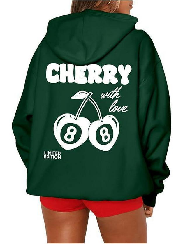 SOLY HUX Women's Casual Long Sleeve Pullover Drawstring Hooded Sweatshirt for Autumn and Winter