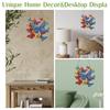Kits de Arte com Diamantes para Pendurar DIY 2D/Plano Conjunto de Pintura de Diamantes Arte com Diamantes de Strass Pingentes para Janela Artesanato para Decoração de Parede de Casa