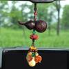 Style Wooden Car Hanging Pendant With Fortune Motifs For Peaceful Road Travel