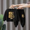 Autumn Baby Girls Clothes Set Kid Boy Cartoon Bear Printed Sweatshirt Pullover And Pants 2pcs Suit Children Top Bottom Tracksuit