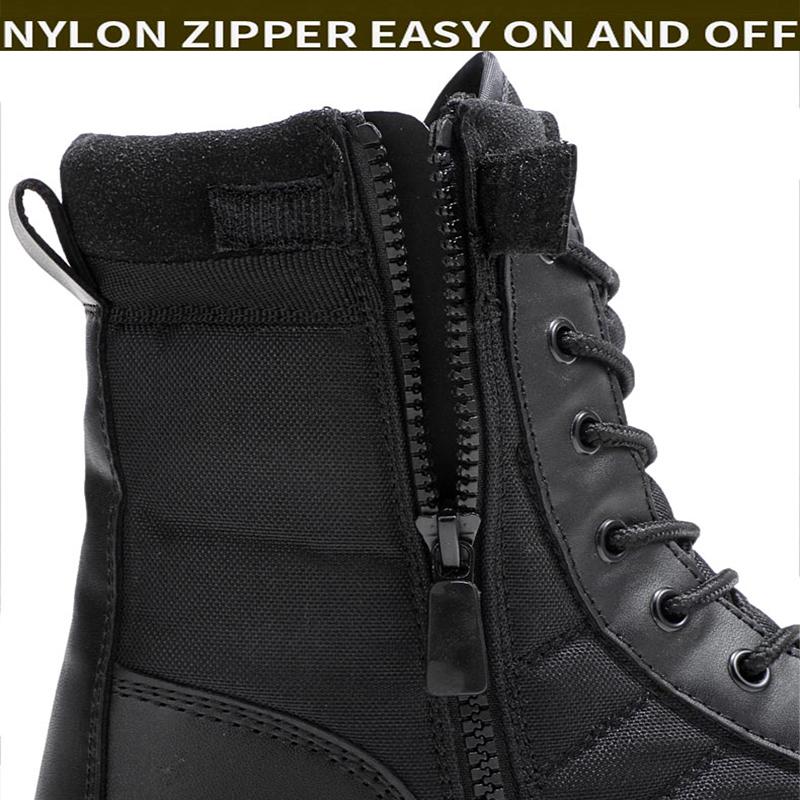Men's Motorcycle Boots High-quality Cowhide Plush Tactical Boots Flying Desert Boots Hiking Shoes Outdoor Sports and Hun