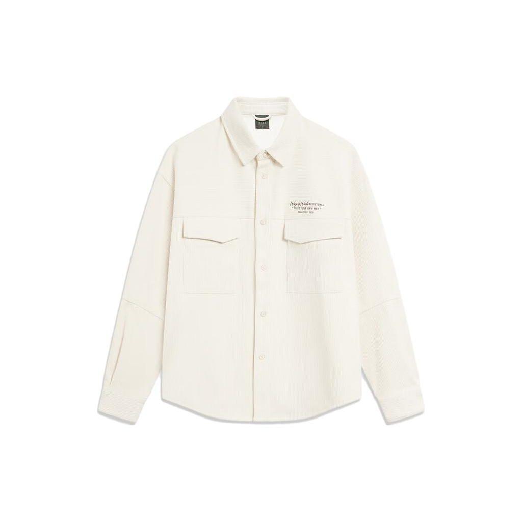 Li Ning Jackets Men's Ecru Lapel Moderate Other AFDT689-5