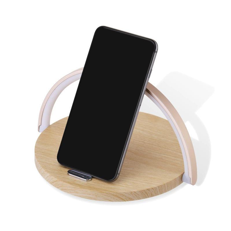 Sumi Wireless Charger: 3-in-1 Touch-Control Desk Lamp & Phone Holder
