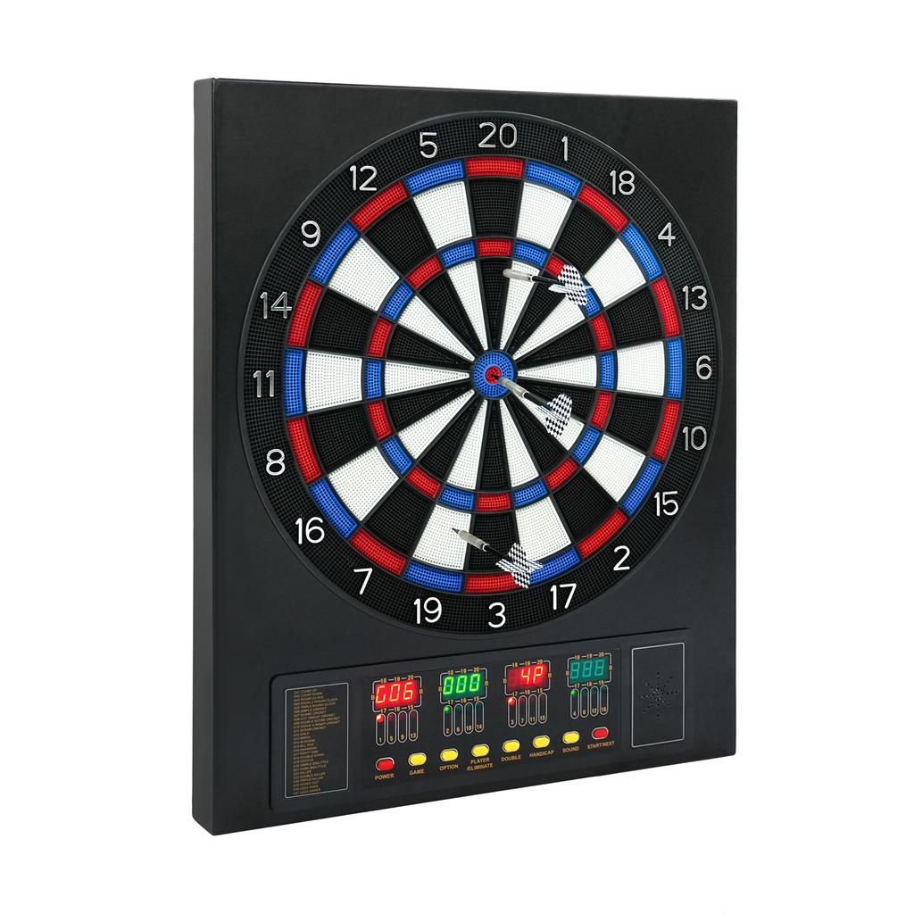 Electronic Dartboard Set, Box-type Electronic Dartboard with 12 Darts and 100 Dart Heads for Home/Office/Party