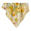 Japanese and Korean niche design sense idyllic plant flower printing silk scarf 91 herringbone pattern square scarf travel photography outer 