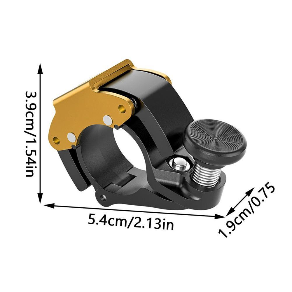 Bike Horn Electric Bicycle Bell Aluminum Alloy 100db Cycling Handlebar Ring Alarm Bells Bicycle Accessories Portable Sound Alarm For Kid's Bike Road B