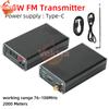 2000 Meter FM Transmitter 0.5W 76-108Mhz Digital Display FM Antenna Transmitter Receiver 3.5mm Audio Stereo Type-C Interface