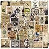 50 Pieces of 4-style Gothic Pharmacist Potion Decal Stickers for Skateboards, Notebooks and Suitcases