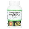 Natural Factors Peppermint + Oregano Oil Complex Enteric-Coated Softgels, 60 Softgels