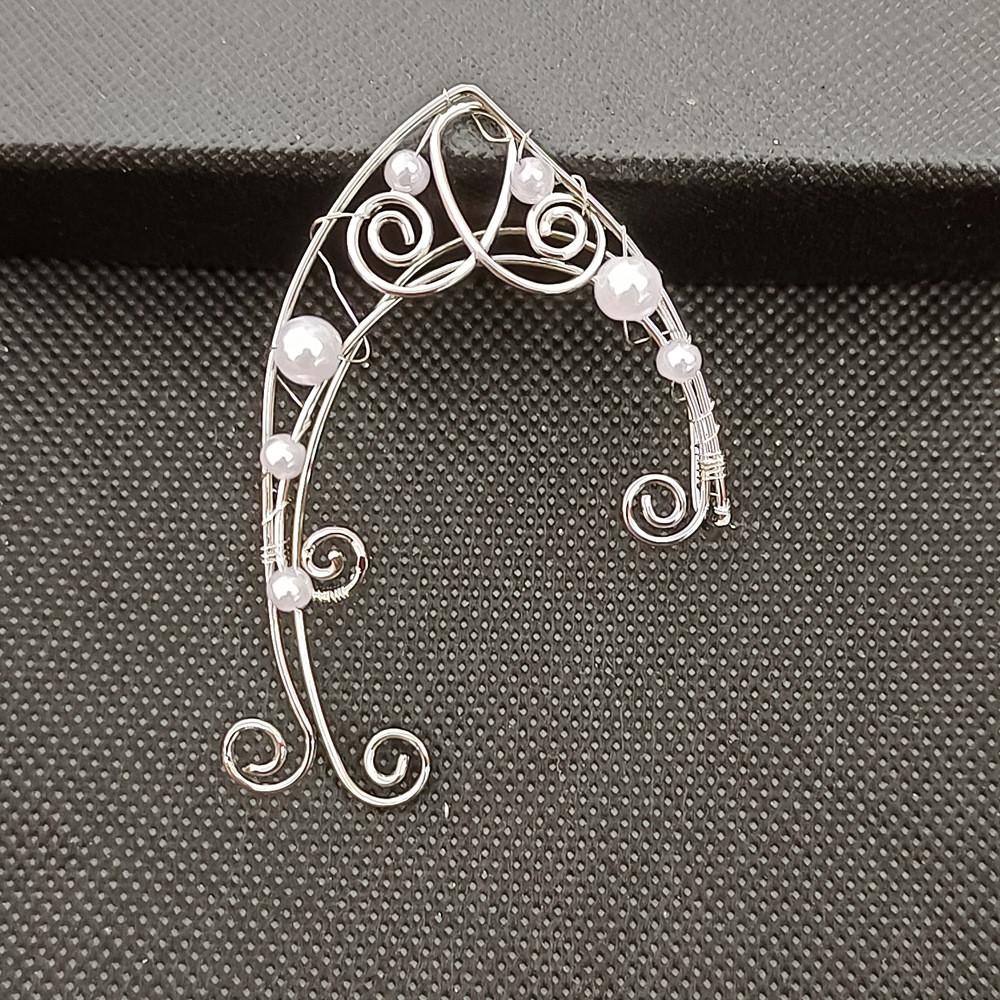 Womens Fashion Pearl Ear Jewelry With Electroplated Finish For Spring