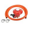 Regulator Aragaz Camping Regulator 37mbar Camping BBQ 1.5 Kg h Debit 1m Furtun Inclus Setare Presiune 37mbar
