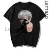 Casual Tops Japan Anime Tokyo Ghoul Funimation Kaneki Ken Cartoon Loose T Shirt Harajuku Punk Cool
