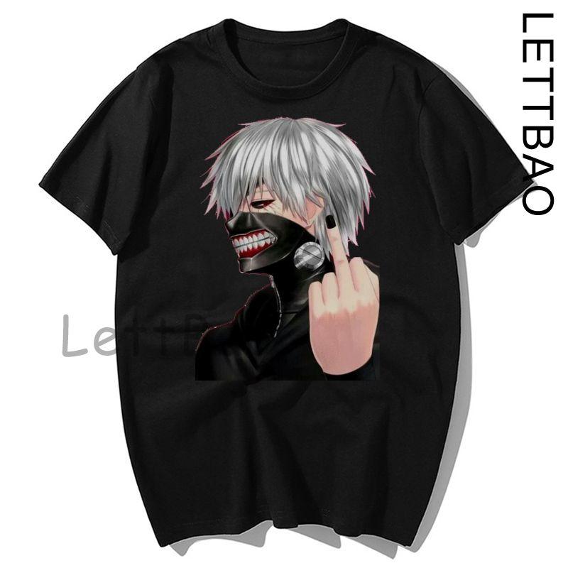 Casual Tops Japan Anime Tokyo Ghoul Funimation Kaneki Ken Cartoon Loose T Shirt Harajuku Punk Cool