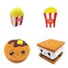 Adorable Squishy Ice Cream Cone Pu Filled Cookie And Waffle Pizza Simulation Toy