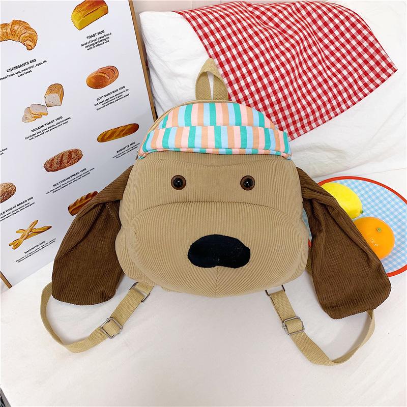 New cute puppy travel schoolbag large capacity backpack girl cartoon bag birthday gift computer bag