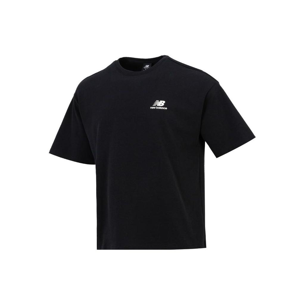 New Balance Drop Shoulder Sleeve T Shirt Men's Black AMT22392-BK