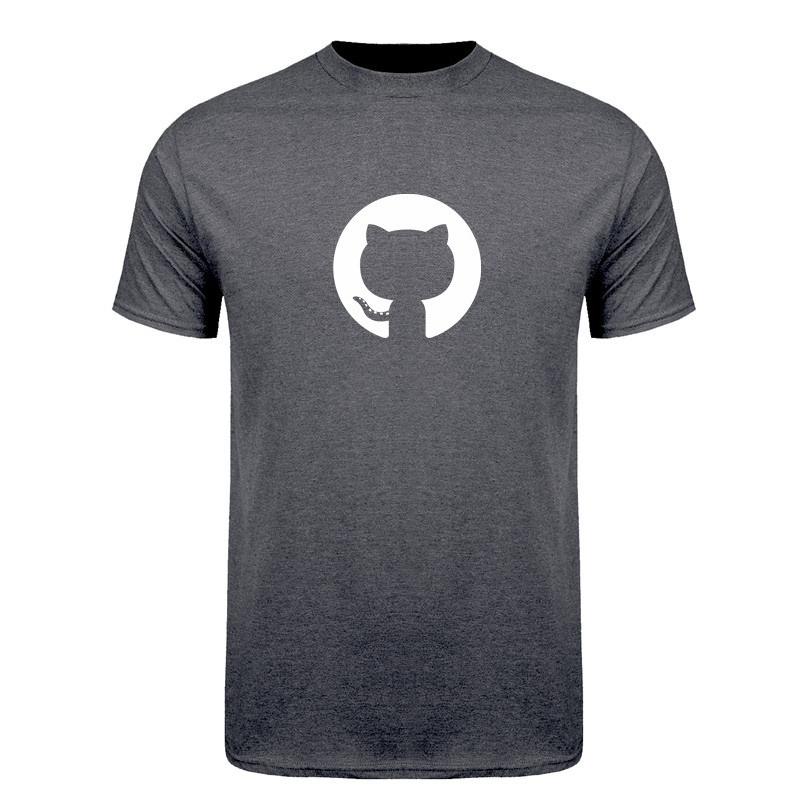 Github T Shirt Summer Men Funny Cotton Short Sleeve Programming Developer Programmer T-shirts Boyfriend Gift Tops