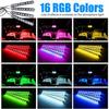 ??4pcs LED light strip for Cars Inside car Lighting interior Glow Full Color US