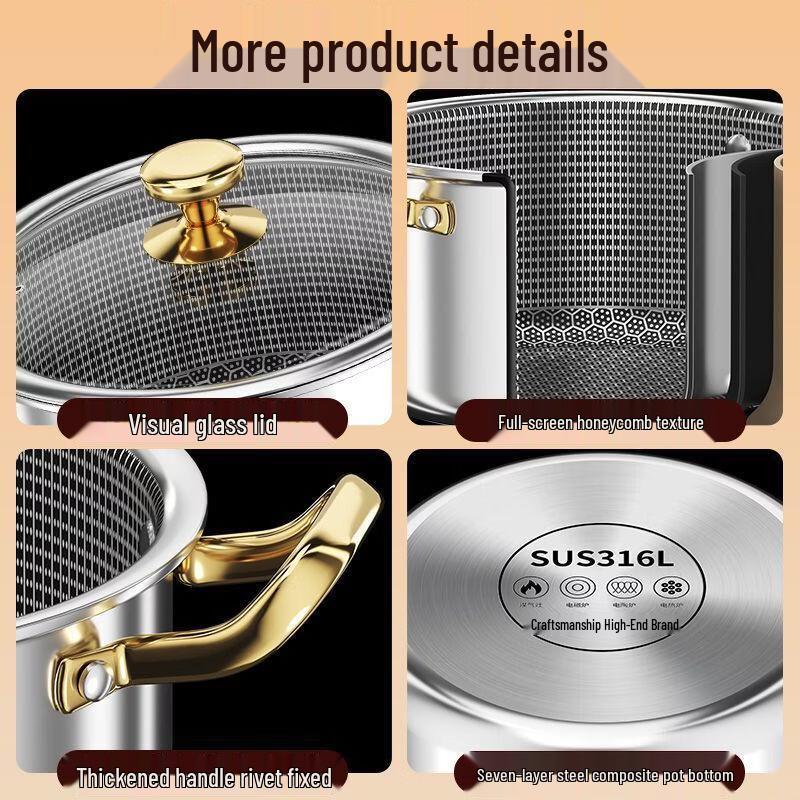 Chuyi Qi 304 Stainless Steel Soup Pot