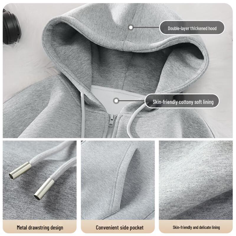 JEANSWEST LIFE Men's Knitted Hooded Cardigan Sweatshirt