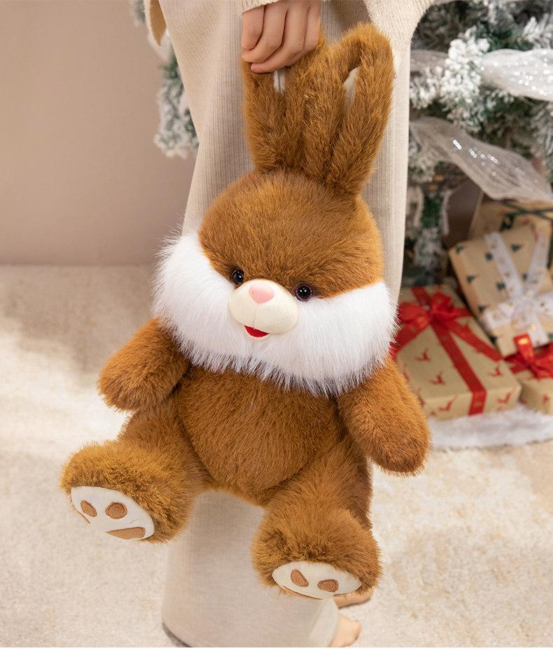 Cute Long-Eared White Rabbit Plush Toy - Children's Soothing Companion Doll
