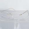 Denmark Brand Style Frameless Eyeglass Frame No Screws Ultra Lightweight Rimless Glasses Small Square Eyewear Customize Glasses