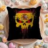 Spain Spanish Canary Islands Cushion Cover Natural Linen Organic Fabric Double-Sided Printing Sofa Home Decor Gift Pillow Cover