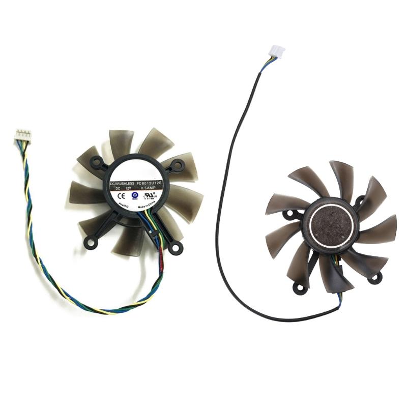 DC 12V Brushlesss Cooling Fan FD8015U12S For GTX 560 GTX550Ti HD7850 Graphic Card Radiator Cooler