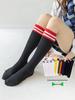 Kids' Mid-Calf Athletic Socks - Over-the-Knee, Polyester Cotton for Boys & Girls School Uniforms