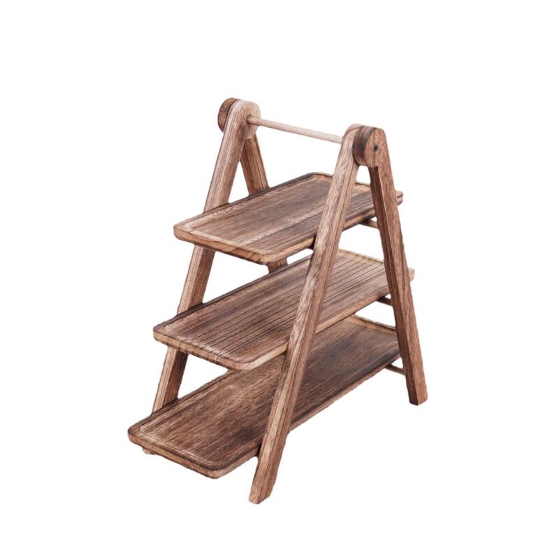 Changbaosen 3-Tier Wooden Display Rack