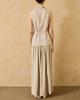 PADO SEOUL Pleated Maxi Culottes Pants Gray