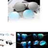 Vintage Steampunk Flip-up Sunglasses With Uv400 Protection Stylish Round Frame